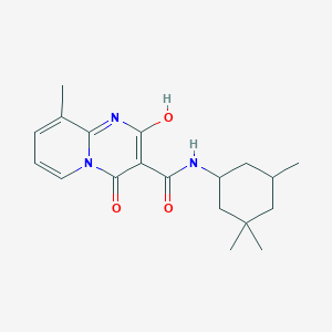 2-hydroxy-9-methyl-4-oxo-N-(3,3,5-trimethylcyclohexyl)-4H-pyrido[1,2-a]pyrimidine-3-carboxamide
