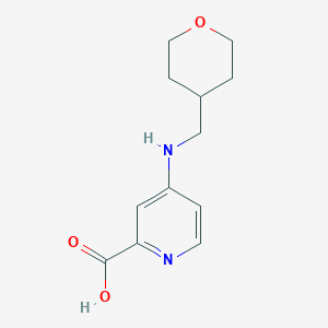 4-[(Oxan-4-ylmethyl)amino]pyridine-2-carboxylic acid
