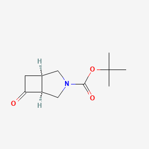 molecular formula C11H17NO3 B2612251 tert-butyl (1R,5S)-6-oxo-3-azabicyclo[3.2.0]heptane-3-carboxylate CAS No. 1251004-19-9