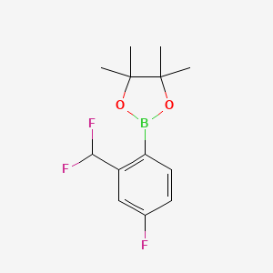 2-[2-(Difluoromethyl)-4-fluorophenyl]-4,4,5,5-tetramethyl-1,3,2-dioxaborolane