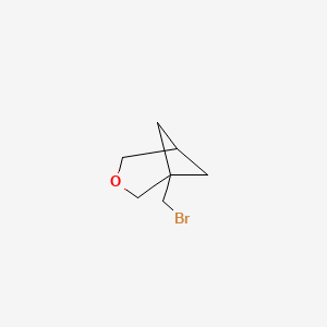 molecular formula C7H11BrO B2612261 1-(溴甲基)-3-氧杂双环[3.1.1]庚烷 CAS No. 2490398-68-8