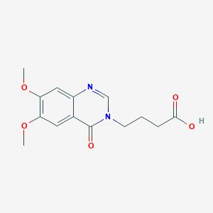 4-(6,7-Dimethoxy-4-oxo-3,4-dihydroquinazolin-3-yl)butanoic acid