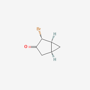 molecular formula C6H7BrO B2612263 (1S,2R,5S)-2-溴代双环[3.1.0]己烷-3-酮 CAS No. 2580090-65-7