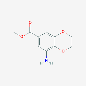 molecular formula C10H11NO4 B2612264 Methyl 8-amino-2,3-dihydro-1,4-benzodioxine-6-carboxylate CAS No. 1341638-21-8