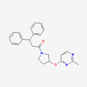 1-{3-[(2-Methylpyrimidin-4-yl)oxy]pyrrolidin-1-yl}-3,3-diphenylpropan-1-one