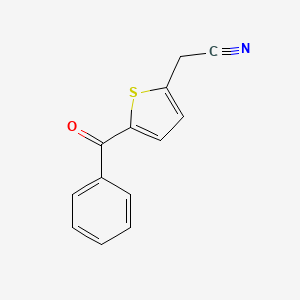 molecular formula C13H9NOS B2612308 2-(5-Benzoyl-2-thienyl)acetonitrile CAS No. 303144-54-9