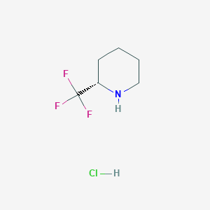 molecular formula C6H11ClF3N B2612312 (S)-2-Trifluoromethylpiperidine hydrochloride CAS No. 1389320-24-4