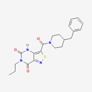 3-[(4-benzylpiperidino)carbonyl]-6-propylisothiazolo[4,3-d]pyrimidine-5,7(4H,6H)-dione