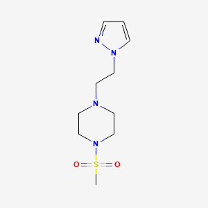 1-Methylsulfonyl-4-(2-pyrazol-1-ylethyl)piperazine