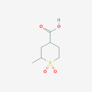 2-Methyl-1,1-dioxothiane-4-carboxylic acid