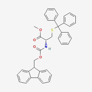 molecular formula C38H33NO4S B2612336 Fmoc-Cys(Trt)-OMe CAS No. 245088-56-6