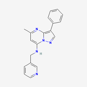 5-methyl-3-phenyl-N-(pyridin-3-ylmethyl)pyrazolo[1,5-a]pyrimidin-7-amine