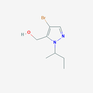 molecular formula C8H13BrN2O B2612359 (4-Bromo-1-sec-butyl-1H-pyrazol-5-yl)methanol CAS No. 2101197-25-3