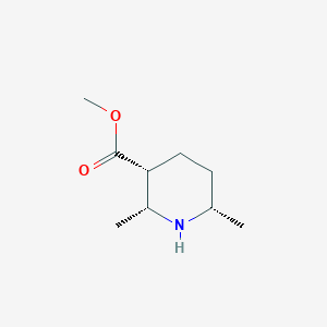 molecular formula C9H17NO2 B2612363 Methyl (2R,3R,6S)-2,6-dimethylpiperidine-3-carboxylate CAS No. 2248417-49-2