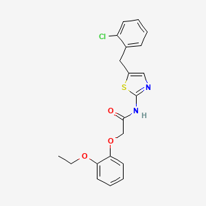 N-[5-(2-chlorobenzyl)-1,3-thiazol-2-yl]-2-(2-ethoxyphenoxy)acetamide