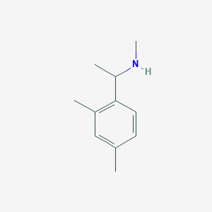 molecular formula C11H17N B2612373 [1-(2,4-Dimethylphenyl)ethyl](methyl)amine CAS No. 926253-30-7