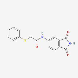 N-(1,3-dioxoisoindol-5-yl)-2-phenylsulfanylacetamide