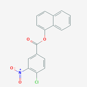molecular formula C17H10ClNO4 B2612396 Naphthalen-1-yl 4-chloro-3-nitrobenzoate CAS No. 313250-72-5