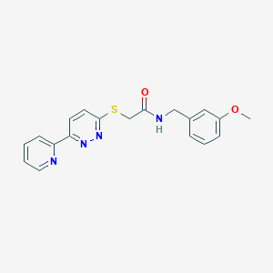 N-(3-methoxybenzyl)-2-((6-(pyridin-2-yl)pyridazin-3-yl)thio)acetamide