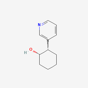 molecular formula C11H15NO B2612407 (1S,2S)-2-(pyridin-3-yl)cyclohexan-1-ol CAS No. 1807914-21-1; 1820581-51-8