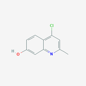 molecular formula C10H8ClNO B2612418 4-氯-2-甲基喹啉-7-醇 CAS No. 148018-30-8