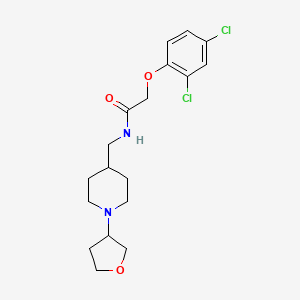 molecular formula C18H24Cl2N2O3 B2612436 2-(2,4-二氯苯氧基)-N-((1-(四氢呋喃-3-基)哌啶-4-基)甲基)乙酰胺 CAS No. 2034295-40-2