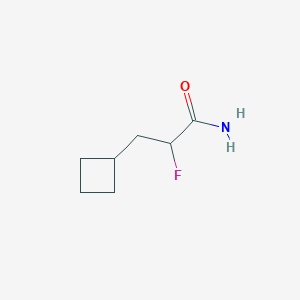 molecular formula C7H12FNO B2612452 3-环丁基-2-氟丙酰胺 CAS No. 2310207-66-8