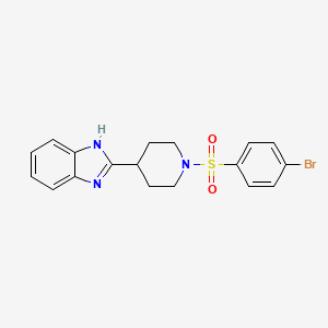 2-(1-((4-bromophenyl)sulfonyl)piperidin-4-yl)-1H-benzo[d]imidazole