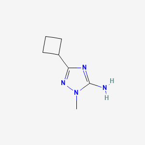 molecular formula C7H12N4 B2612492 3-cyclobutyl-1-methyl-1H-1,2,4-triazol-5-amine CAS No. 1553917-14-8