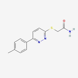 molecular formula C13H13N3OS B2612545 2-((6-(p-Tolyl)pyridazin-3-yl)thio)acetamide CAS No. 70391-28-5