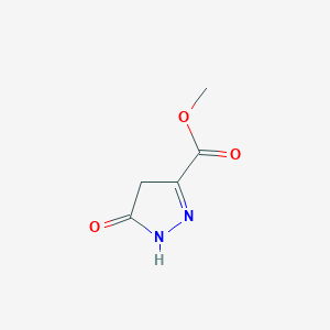 molecular formula C5H6N2O3 B2612547 Methyl 5-oxo-4,5-dihydro-1H-pyrazole-3-carboxylate CAS No. 79746-67-1