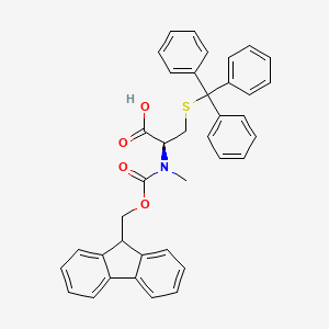 molecular formula C38H33NO4S B2612550 Fmoc-N-Me-D-Cys(Trt)-OH CAS No. 1349807-46-0; 921604-15-1