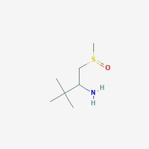 molecular formula C7H17NOS B2612554 3,3-二甲基-1-甲基亚磺酰基丁胺-2 CAS No. 1340433-42-2