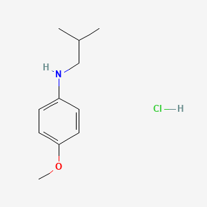 4-methoxy-N-(2-methylpropyl)aniline hydrochloride