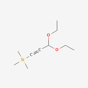 molecular formula C10H20O2Si B2612627 (3,3-二乙氧基-1-丙炔-1-基)三甲基硅烷 CAS No. 87219-80-5