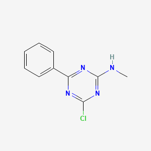 molecular formula C10H9ClN4 B2612637 4-氯-N-甲基-6-苯基-1,3,5-三嗪-2-胺 CAS No. 1973-03-1