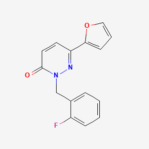 molecular formula C15H11FN2O2 B2612652 2-(2-fluorobenzyl)-6-(furan-2-yl)pyridazin-3(2H)-one CAS No. 898133-23-8