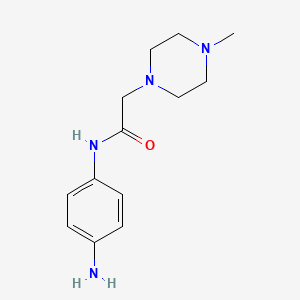 molecular formula C13H20N4O B2612653 N-(4-氨基苯基)-2-(4-甲基哌嗪-1-基)乙酰胺 CAS No. 262368-25-2