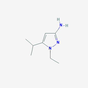 molecular formula C8H15N3 B2612662 1-Ethyl-5-propan-2-ylpyrazol-3-amine CAS No. 1783757-87-8