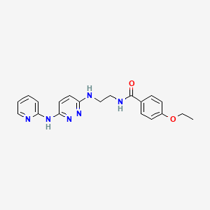 molecular formula C20H22N6O2 B2612668 4-ethoxy-N-(2-((6-(pyridin-2-ylamino)pyridazin-3-yl)amino)ethyl)benzamide CAS No. 1021248-88-3