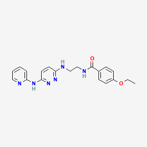 4-ethoxy-N-(2-((6-(pyridin-2-ylamino)pyridazin-3-yl)amino)ethyl)benzamide