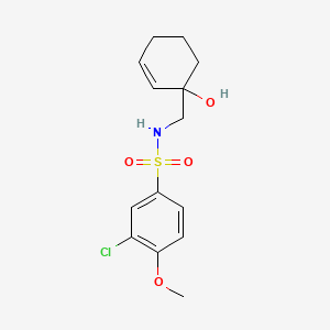 3-chloro-N-[(1-hydroxycyclohex-2-en-1-yl)methyl]-4-methoxybenzene-1-sulfonamide