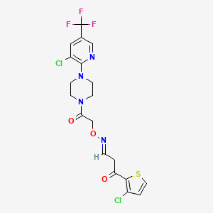 3-(3-chloro-2-thienyl)-3-oxopropanal O-(2-{4-[3-chloro-5-(trifluoromethyl)-2-pyridinyl]piperazino}-2-oxoethyl)oxime