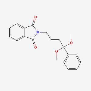 molecular formula C20H21NO4 B2612678 2-(4,4-dimethoxy-4-phenylbutyl)-2,3-dihydro-1H-isoindole-1,3-dione CAS No. 1365965-68-9