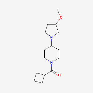 molecular formula C15H26N2O2 B2612701 Cyclobutyl(4-(3-methoxypyrrolidin-1-yl)piperidin-1-yl)methanone CAS No. 2309232-59-3