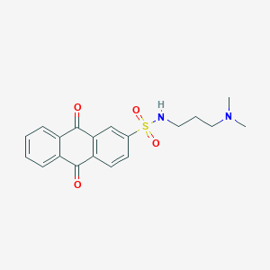 molecular formula C19H20N2O4S B2612712 N-(3-(dimethylamino)propyl)-9,10-dioxo-9,10-dihydroanthracene-2-sulfonamide CAS No. 900136-82-5