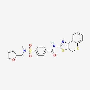 4-(N-methyl-N-((tetrahydrofuran-2-yl)methyl)sulfamoyl)-N-(4H-thiochromeno[4,3-d]thiazol-2-yl)benzamide