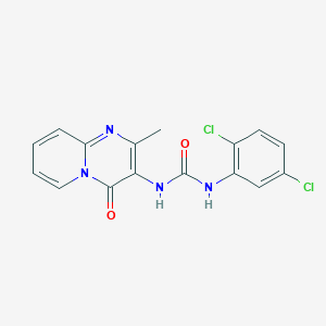 molecular formula C16H12Cl2N4O2 B2612717 1-(2,5-dichlorophenyl)-3-(2-methyl-4-oxo-4H-pyrido[1,2-a]pyrimidin-3-yl)urea CAS No. 1060331-22-7