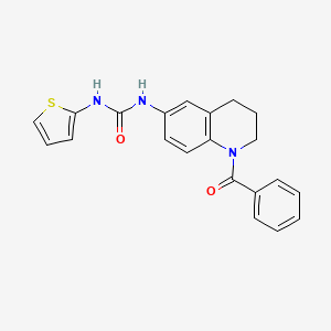 1-(1-Benzoyl-1,2,3,4-tetrahydroquinolin-6-yl)-3-(thiophen-2-yl)urea