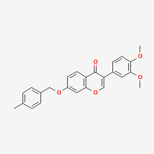 molecular formula C25H22O5 B2612729 3-(3,4-二甲氧基苯基)-7-[(4-甲基苯基)甲氧基]色满-4-酮 CAS No. 637750-18-6